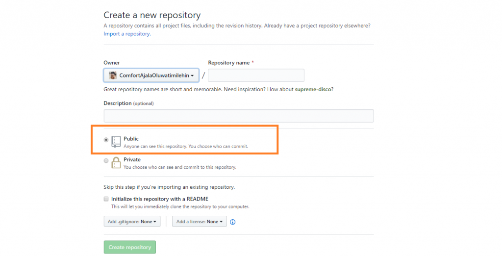 Making your repository public