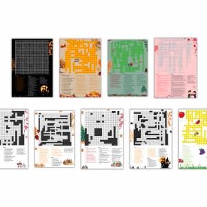 Printable Crossword Puzzle Mega Bundle | Themed Crossword Puzzles | Instant Download PDF | Holiday & Fun Crossword Games