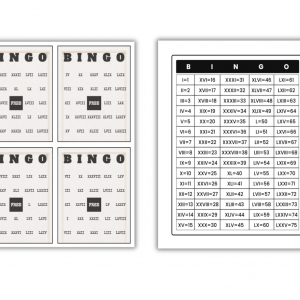 Roman Numerals Bingo Cards | Printable Roman Numerals Activity | Math Bingo PDF | Classroom Math Game | Homeschool Learning Game